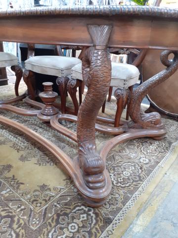 MESA ANTIGA EM CEREJEIRA COM 6 CADEIRAS Mercado das Pulgas *10X parc. - Foto 3