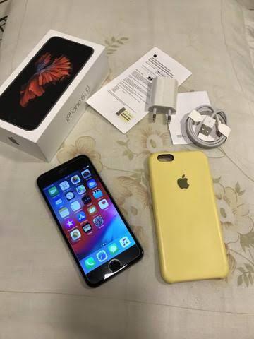 IPhone 6s 64gb com caixa e nota paguei 1500 nele novo sou único dono ! - Foto 6