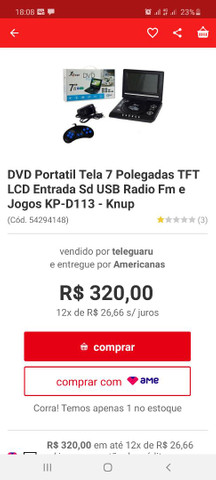 Vendo ou troco DVD Portátil R$ 250,00 - Foto 6