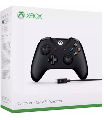 Controle Xbox One S Preto + Cabo Para Pc - (Modelo de controle com P2) Microsoft - Foto 3