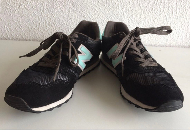 new balance preto e verde