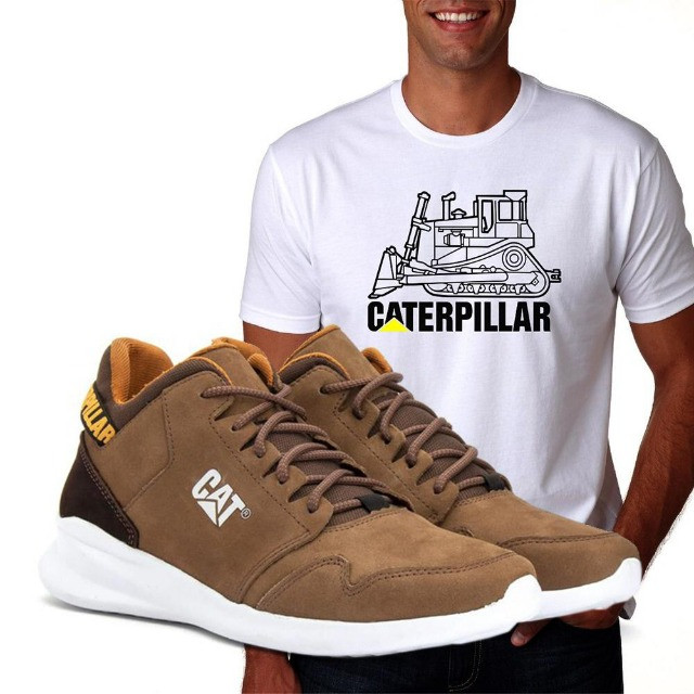 Bota Caterpillar - Coturno em Couro Legítimo - Foto 2