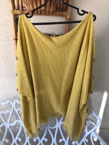 Poncho amarelo - tamanho Unico - Foto 3
