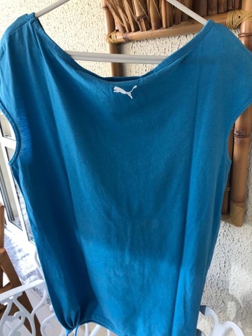 Blusa Puma azul - tamanho M  - Foto 3
