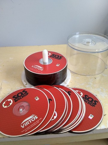 Cds virgens SOS Virtos + porta cds de tubo 28 cds   - Foto 2