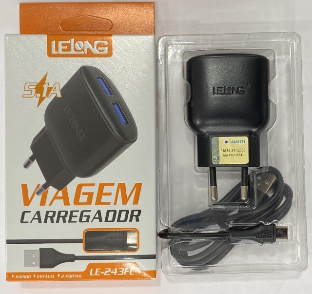 Carregador de Parede com Cabo Lelong tipo C 5.1A LE-242FC - Foto 3