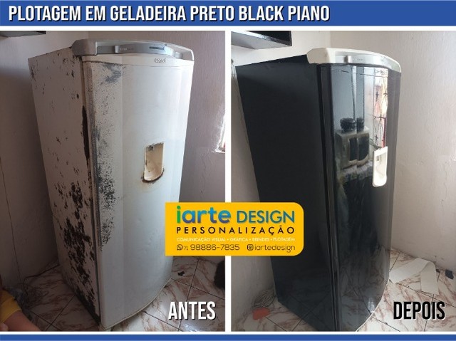 Plotagem de geladeira e fogão liso ou personalizado. - Foto 3