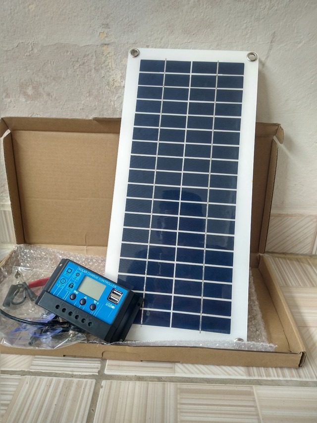 Gerador de energia solar, kit placa e controlador  - Foto 2