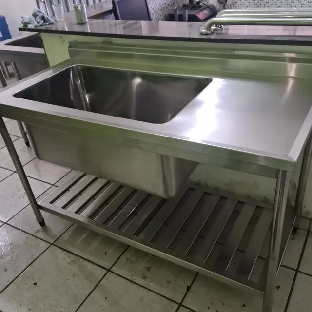 Bancada inox indústrial  - Foto 5