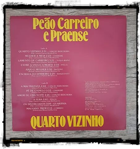 PEAO CARREIRO & ZE PAULO: os diplomatas COPACABANA 12 LP 33 RPM