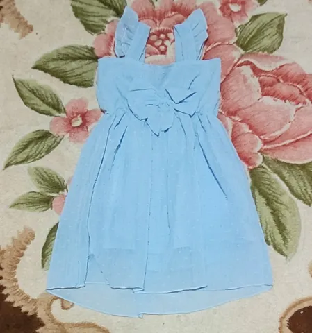 Vestido Formatura Abc Azul - Jardineira Meninas 6 Meses a 10 Anos
