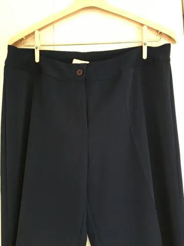 Calça alfaiataria azul marinho nova! - Foto 3