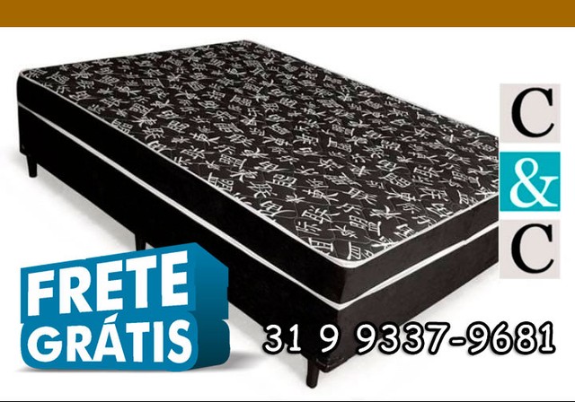 CAMA BOX CASAL // ESPUMA D33 //  GARANTIA // ENTREGA GRÁTIS !!