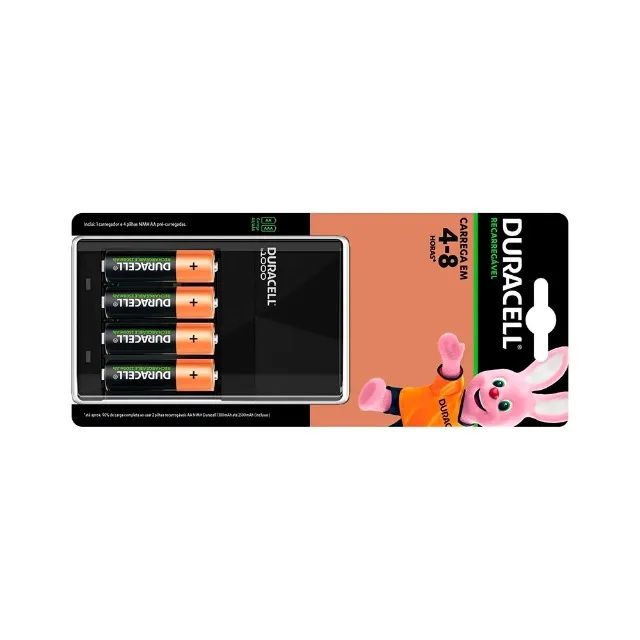 Carregador de Pilha Duracell Cef14br4 aa/aaa C/ 4 - AC2411 - Foto 2