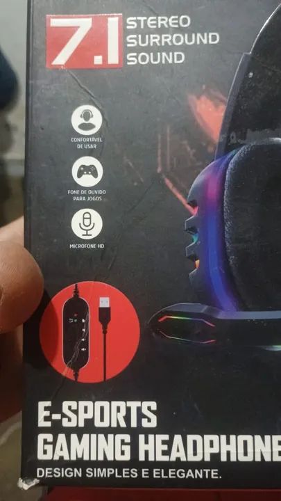 Headset Gamer Lehmox Lef-1040 7.1 Surround - Novo - Foto 4