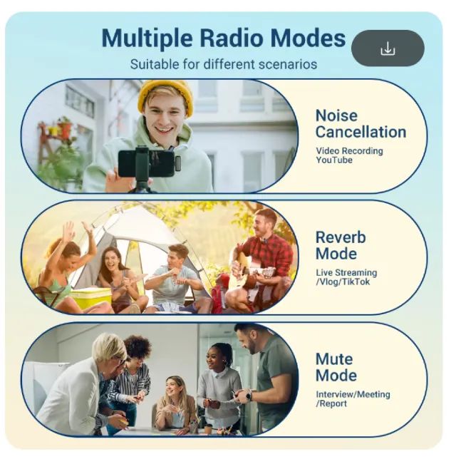Microfone Lapela Sem Fio Compatível USB-C - Foto 4