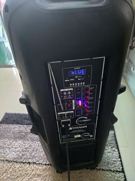 Caixa de Som Bluetooth Portátil com LED - Foto 3