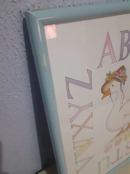 Quadro Infantil Educativo do Alfabeto - Edição Americana 1991. - Foto 4