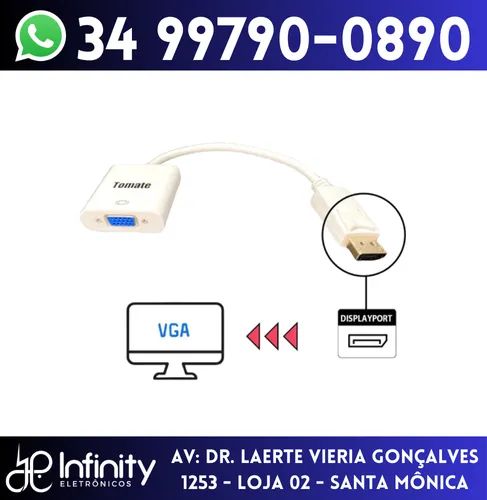 Conversor Adaptador de Displayport Para Vga