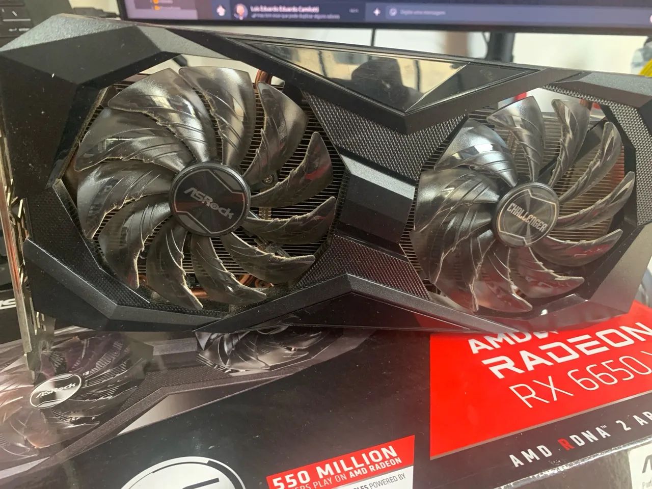 Placa de Vídeo ASRock Radeon RX 6650 Challenger - Foto 2