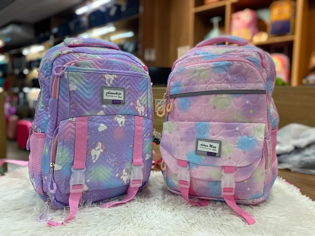 Mochilas infantis unicórnio - modelos!