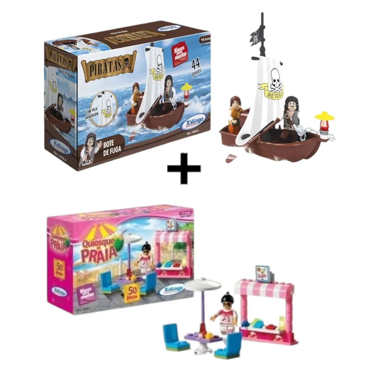 Xalingo Toys - Pirate Ship and Beach Kiosk