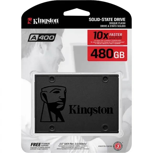 SSD 480gb Kingston A400 Retire Loja BlackFriday novo lacrado garantia 1 ano 12x 19,80 - Foto 3