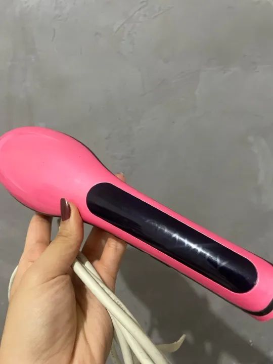 Escova alisadora de cabelo Gravity - Cor Rosa - Foto 3