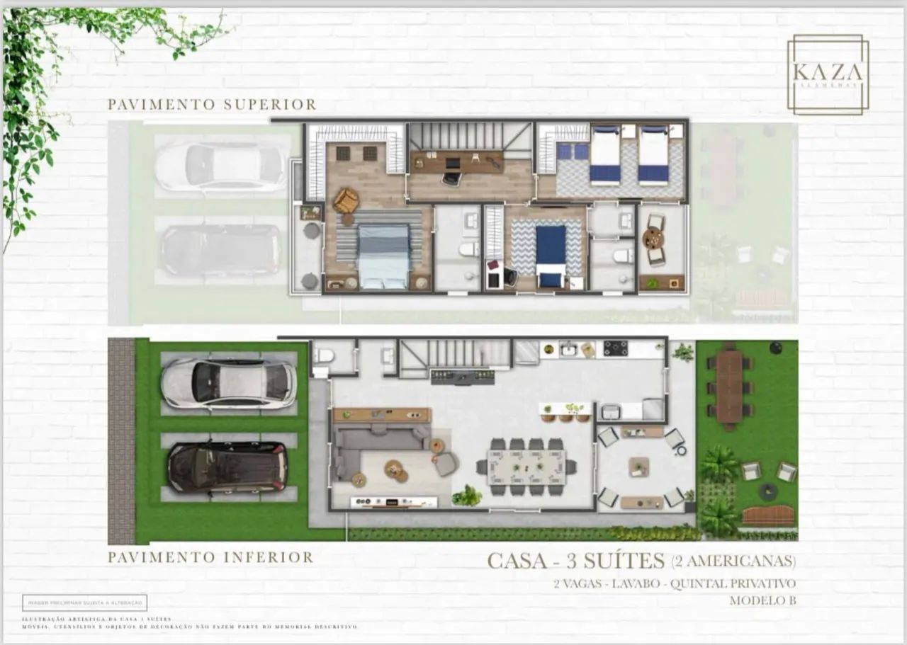 CASA COM 125 M² CONSTRUÍDO SENDO 3 SUÍTES NO CONDOMÍNIO KASA ALAMEDAS NO MEDEIROS EM JUNDI - Foto 2