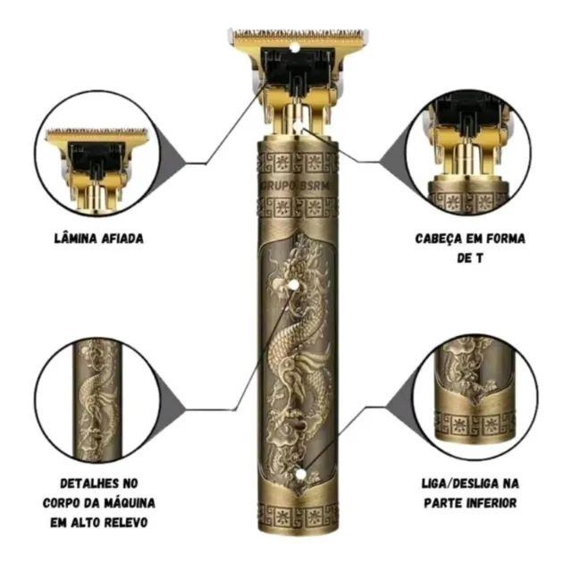 Maquina de Cortar Cabelo Profissional lukton Lfj -3018 - Foto 3