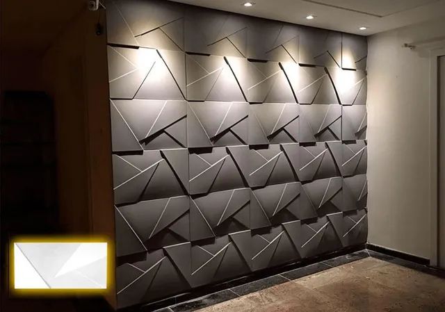 Aplicação de placas de gesso 3D  - Foto 4