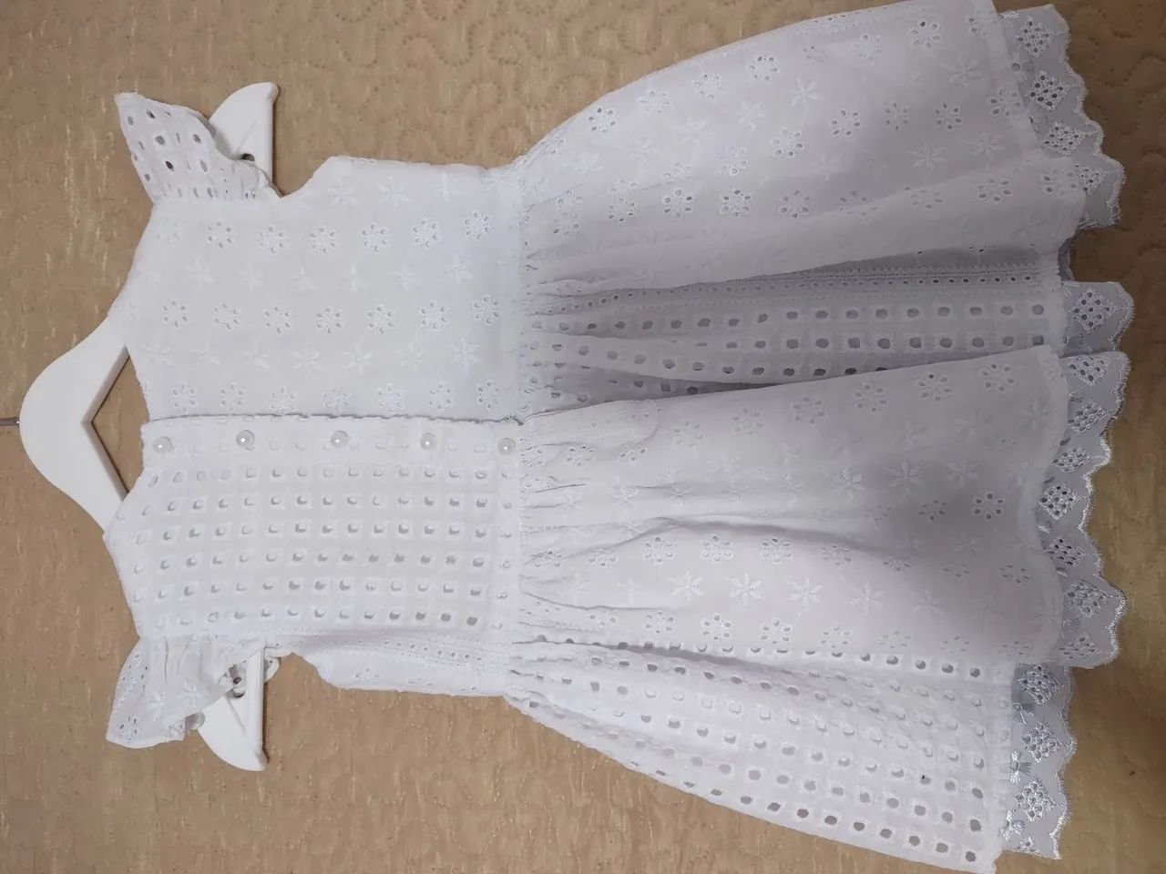 Vestido infantil em laise - Foto 3