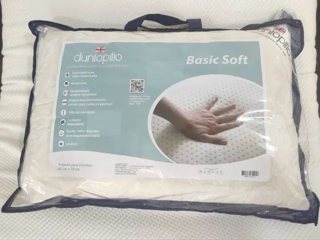 Travesseiro Latex Dunlopillo Basic Soft - Cama, Mesa e Banho - Centro,  Osasco 1278169320