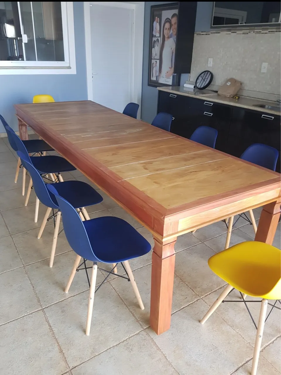 Mesa de Jantar em Madeira 3 metros de comprimento