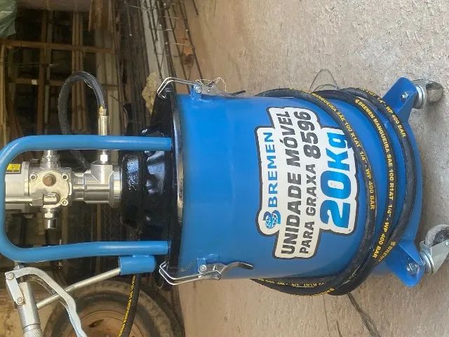 Propulsora Engraxadeira Pneumática Para Graxa Com Tambor 20kg Bremen 8596