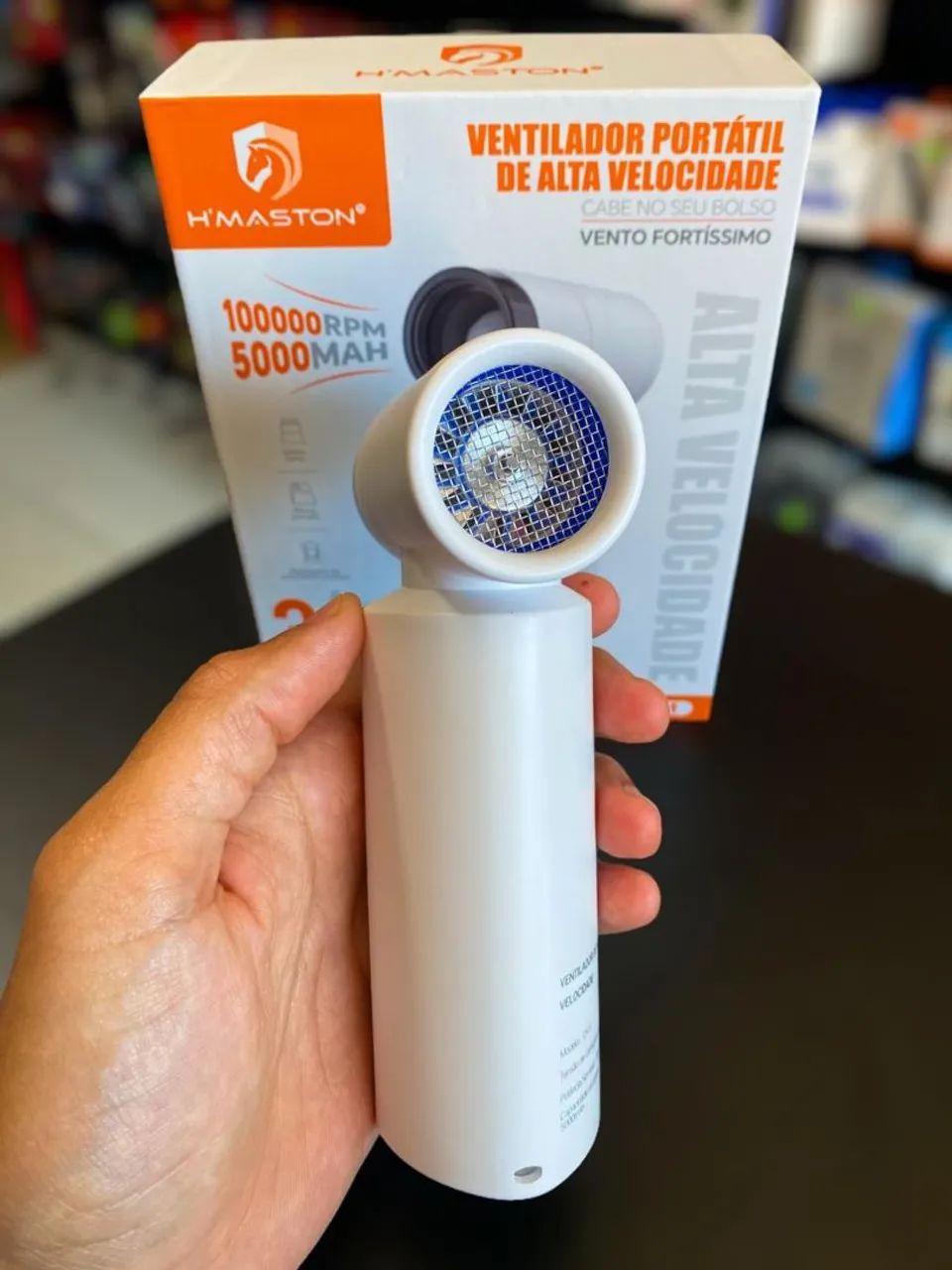 VENTILADOR PORTÁTIL DE ALTA VELOCIDADE HMASTON CFJ1 - Foto 4