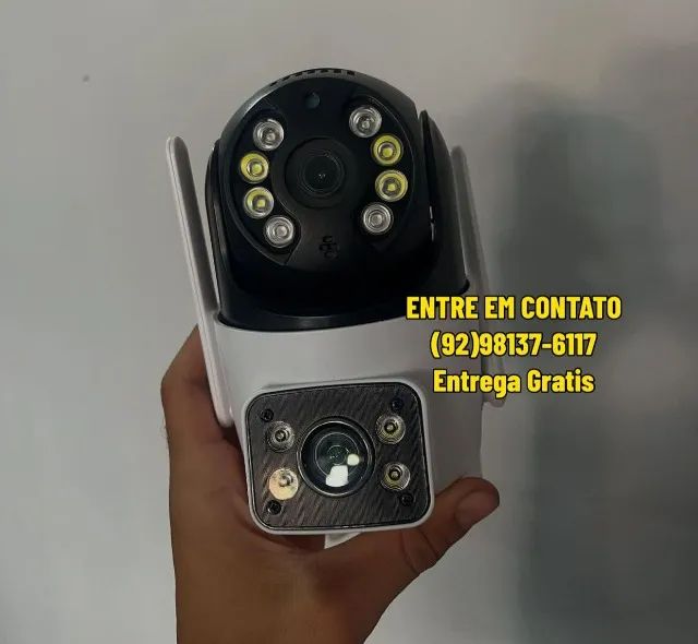 Camera de Segurança de WIFI Dupla Sirene - Entrega Rapida - Foto 2