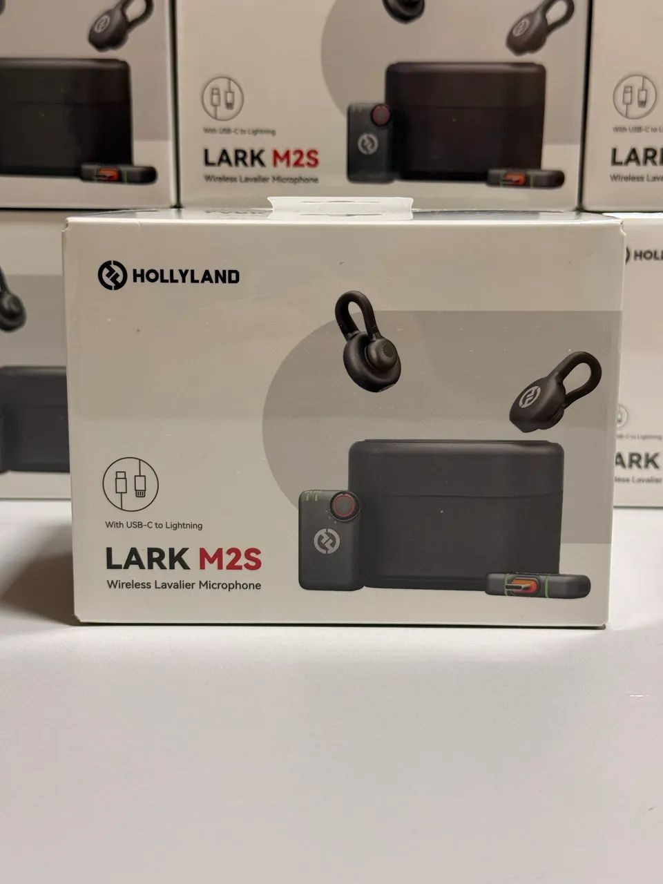 MICROFONE DE LAPELA SEM FIO HOLLYLAND LARK M2S COMBO - LACRADO