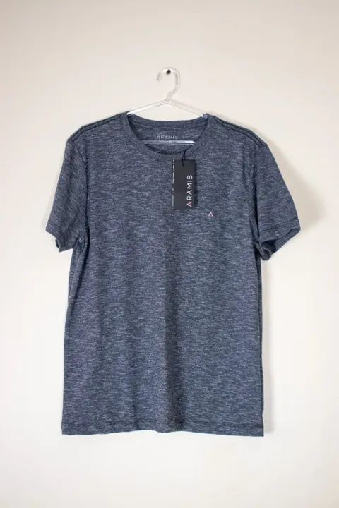 CAMISETA ARAMIS masculina (ORIGINAL), cinza mesclada, P