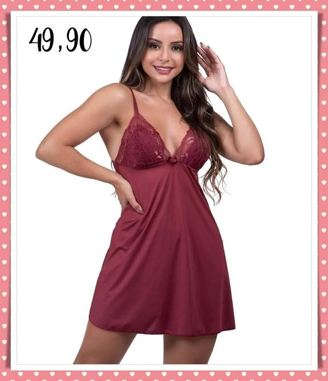 Camisola Feminina com Renda - Conforto e Elegância