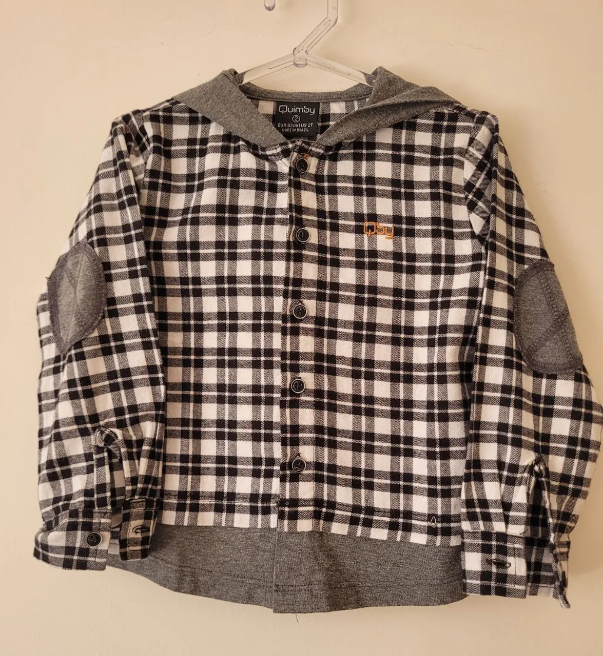 Camisa Xadrez Infantil com Capuz - Quimby