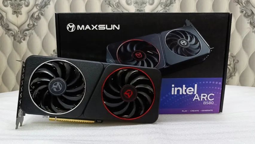 Placa De Vídeo Maxsun Intel Arc B580 Milestone, 12GB, GDDR6, Ray Tracing, Nova, Lacrada - Foto 4