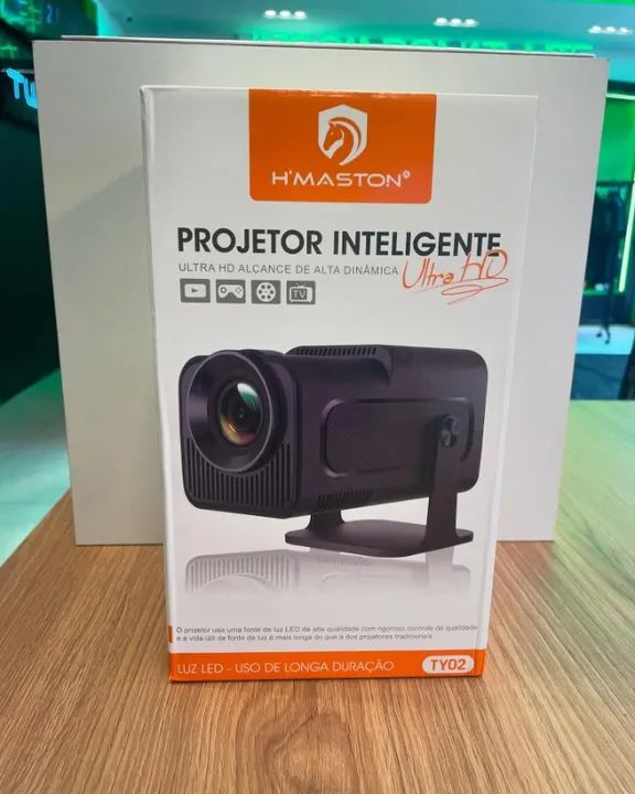 Projetor Inteligente Smart Full Hd 1080p 8000k Hmaston Ty02 - Foto 3