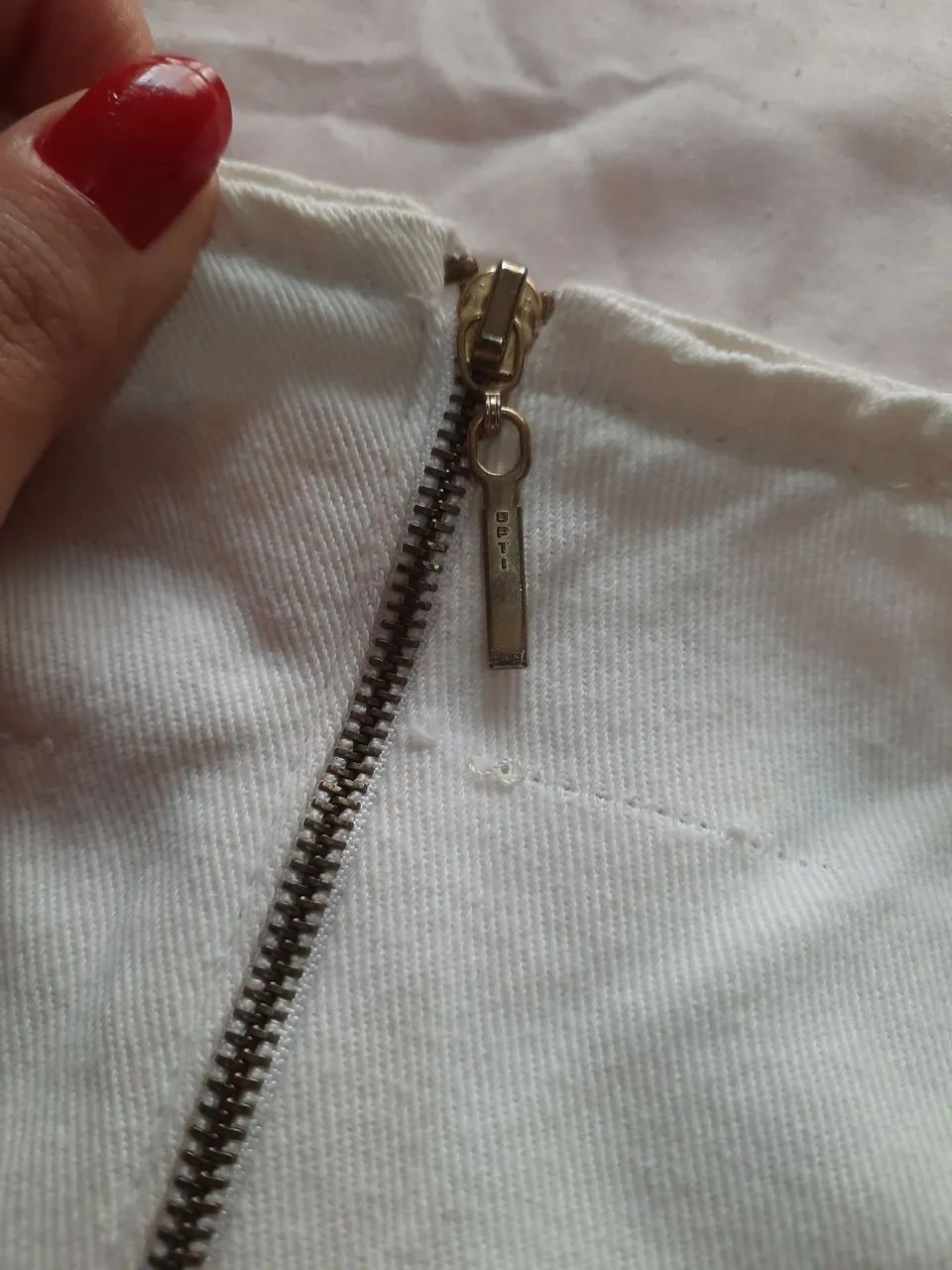 Vestido branco de algodão, tamanho M - Foto 5