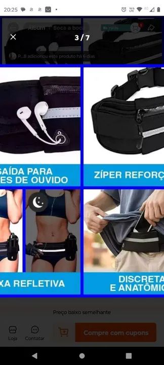 Pochete de corrida impermeável - neoprene - Foto 3
