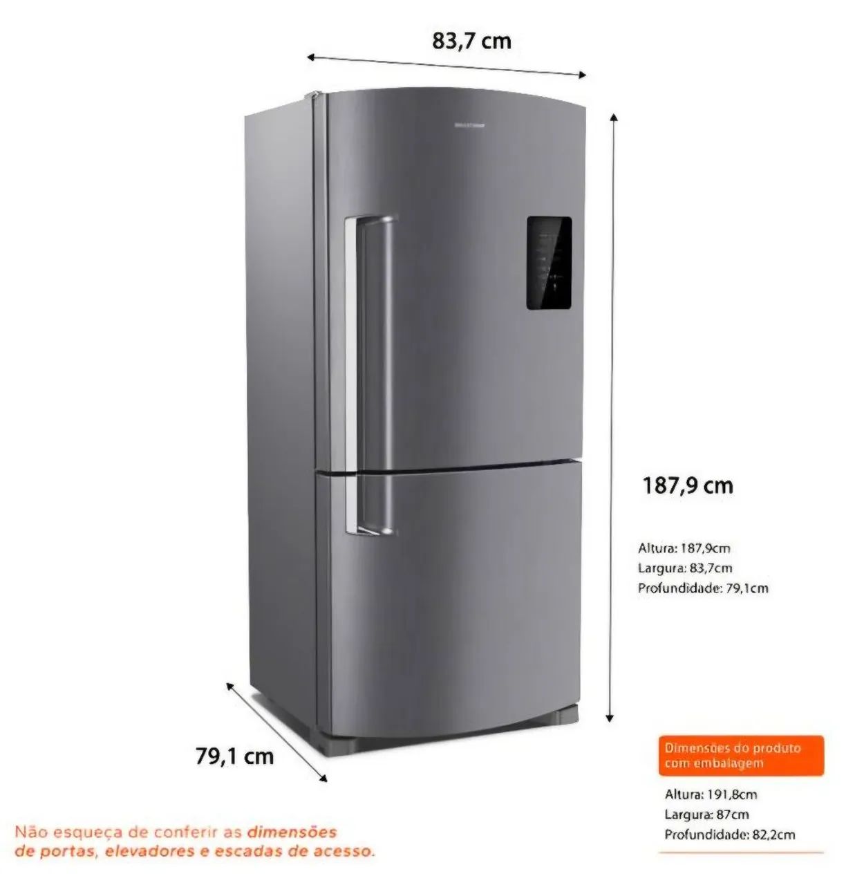 Geladeira brastemp 588 litros Inox - Foto 5