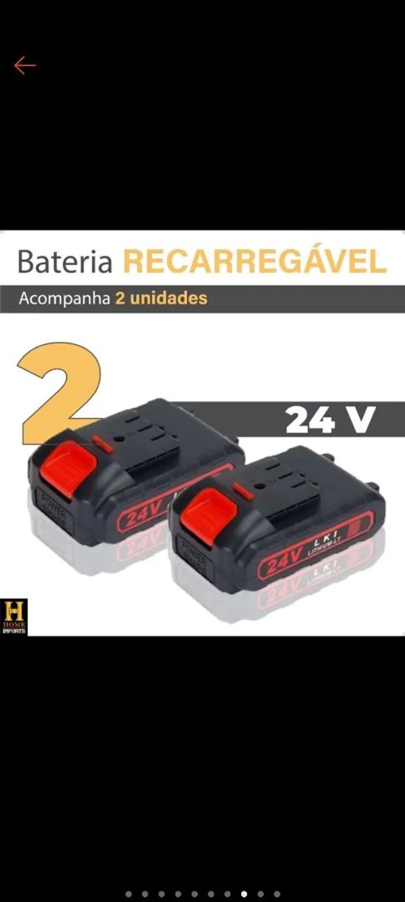 Roçadeira Elétrica 24V com 2 Baterias - Foto 2