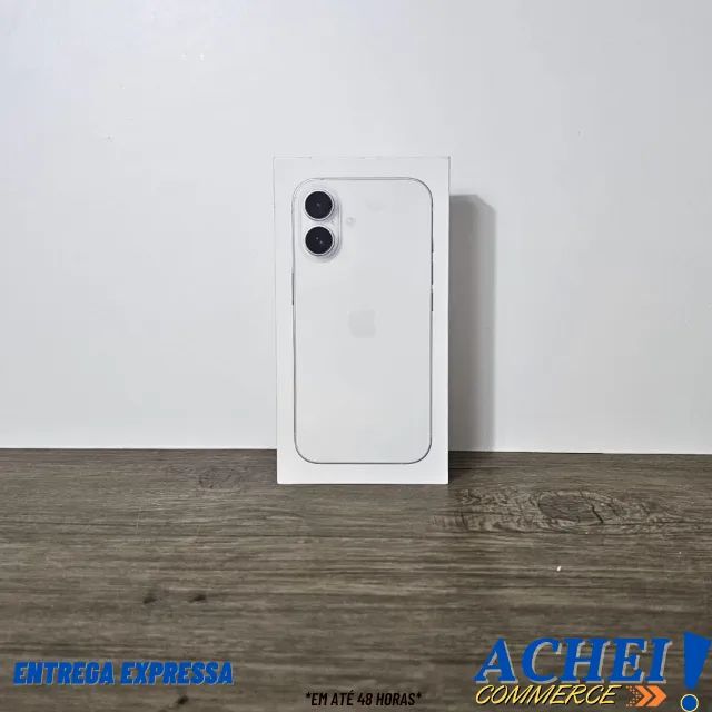 Iphone 16 - 128GB - ANATEL - Branco - Novo