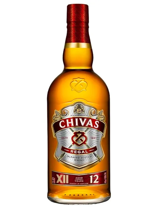 Whisky Chivas Regal 12 anos Blended Escocês - 1 litro
