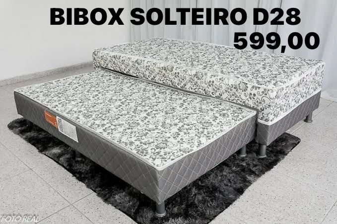 Cama Box Solteiro D28 Gardênia ENTREGA HOJE !!! 